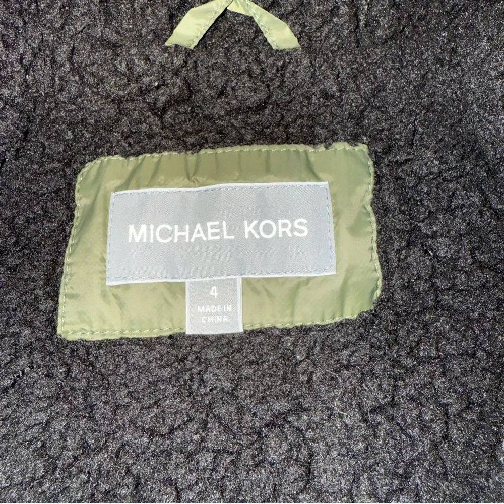 Michael Kors Hooded Puffer Jacket 4 in Army Green/Dark Loden